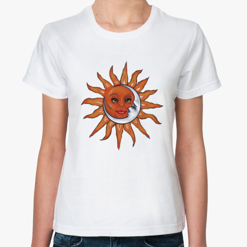 Классическая футболка Солнце и Луна