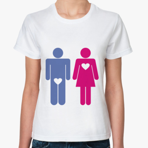Классическая футболка Женская любовь