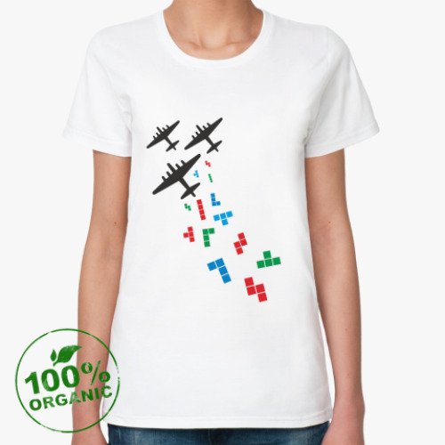 Женская футболка из органик-хлопка Tetris
