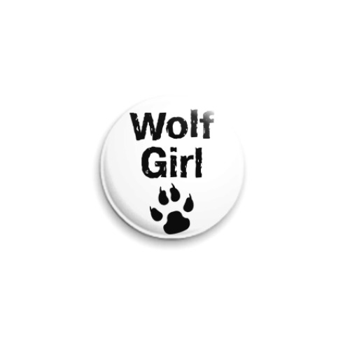 Значок 25мм  Wolf girl