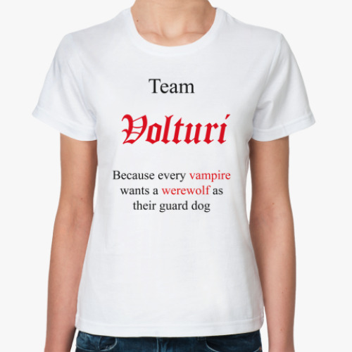 Классическая футболка  Team Volturi