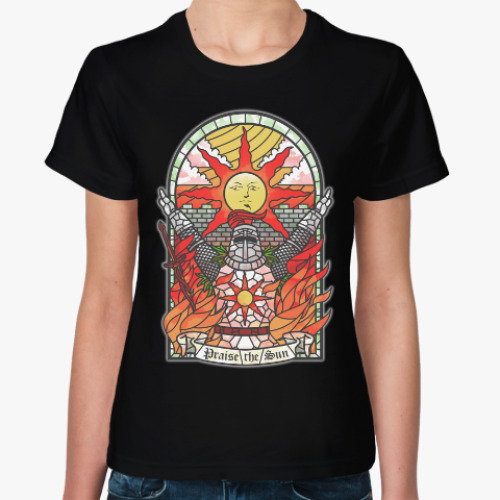Женская футболка Dark Souls Praise the sun