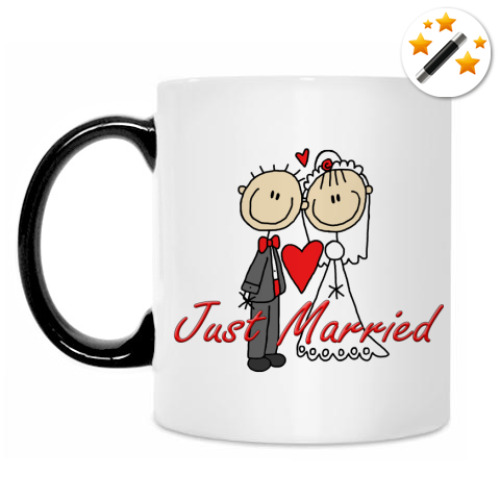 Кружка-хамелеон Just married