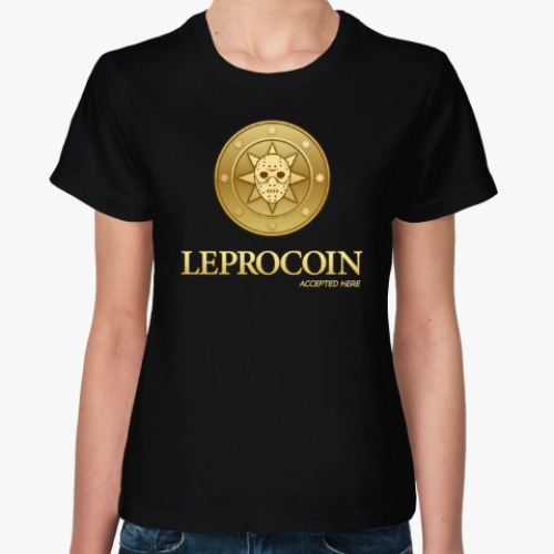 Женская футболка Leprocoin