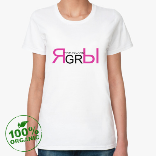 Женская футболка из органик-хлопка остров Ягры
