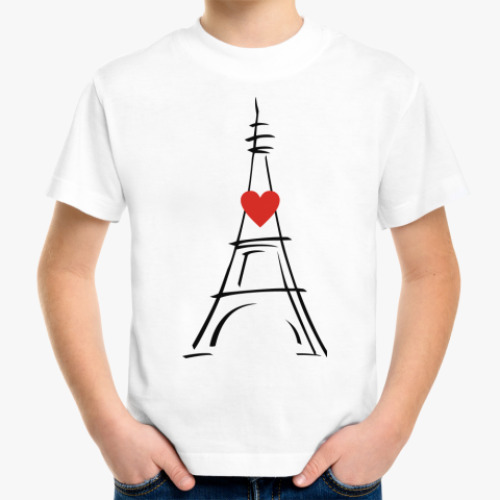 Детская футболка Сердце Парижа.