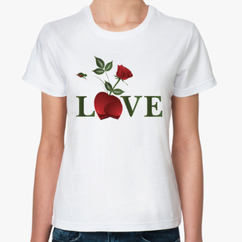 Классическая футболка love