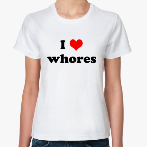 Классическая футболка Whores