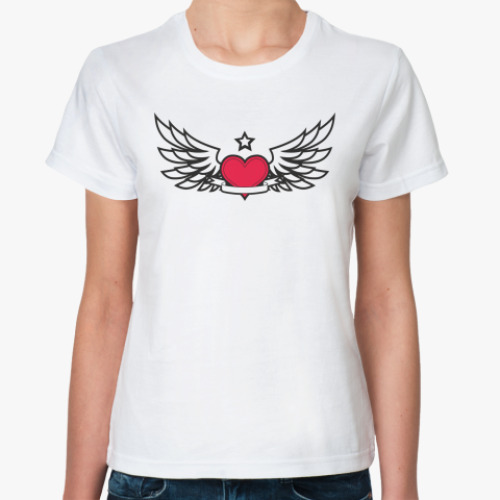 Классическая футболка LOVE HEART