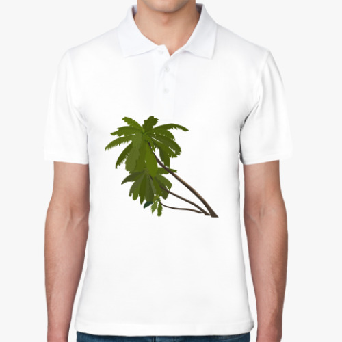 Рубашка поло пальмы