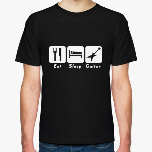 Футболка Eat Sleep Guitar
