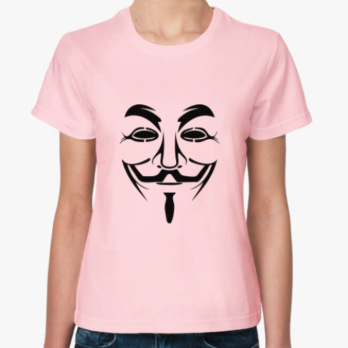Женская футболка Анонимус