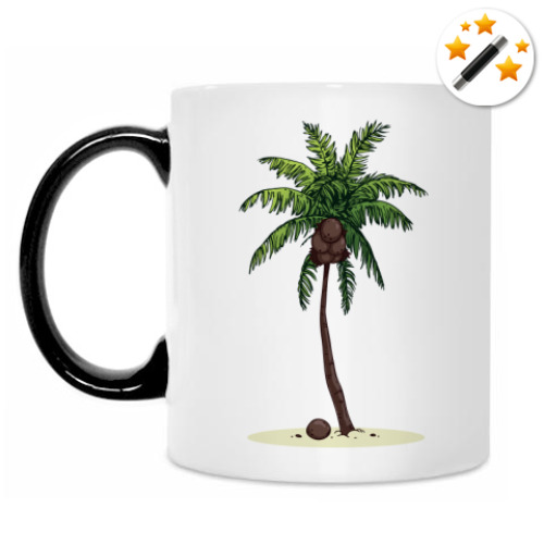 Кружка-хамелеон Кокосовая пальма