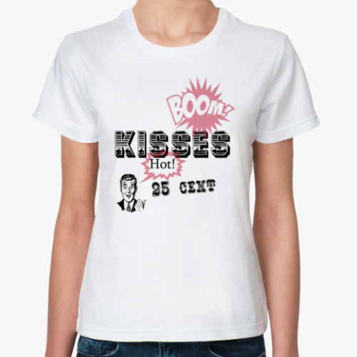 Классическая футболка Kisses 25 cent
