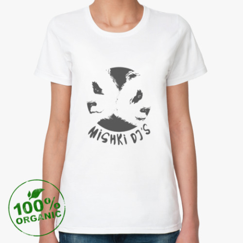Женская футболка из органик-хлопка Mishki Dj's