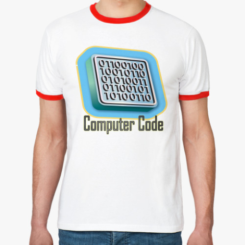 Футболка Ringer-T Computer Code