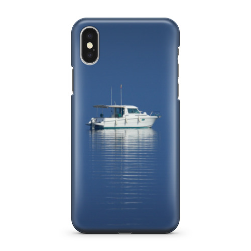 Чехол для iPhone X Катер на Женевском озере