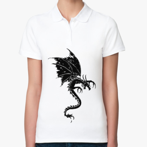 Женская рубашка поло Дракон