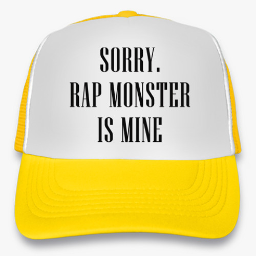 Кепка-тракер Sorry. Rap Monster is mine