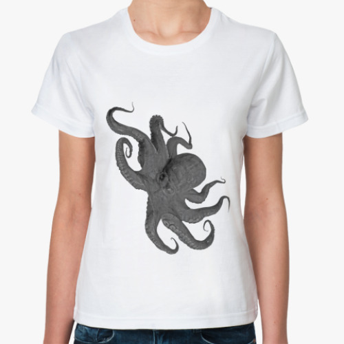 Классическая футболка осьминог