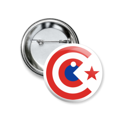 Значок 37мм Captain Pacman