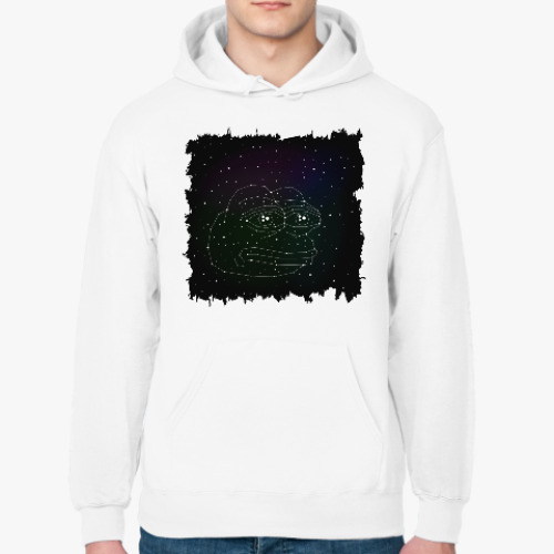 Толстовка худи Pepe night sky