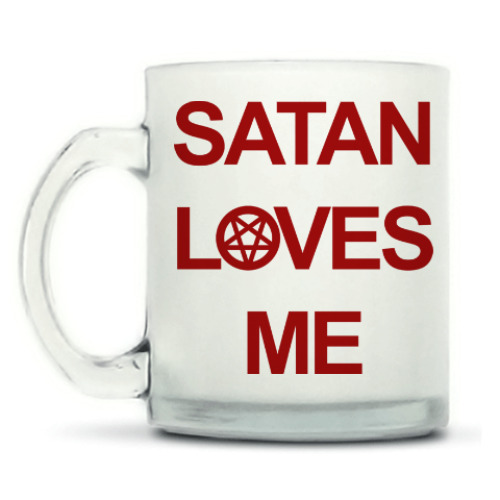 Кружка матовая Satan loves me