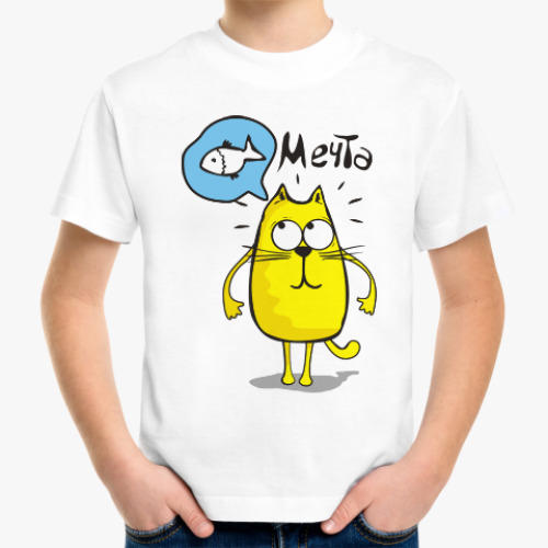 Детская футболка Кот Котэ Котик Кошка Cat Kitty