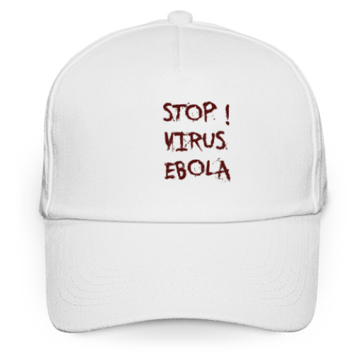 Кепка бейсболка Stop Virus Ebola