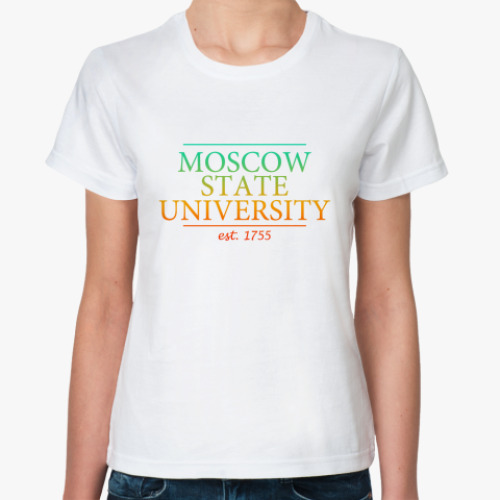 Классическая футболка  MSU Summer Edition