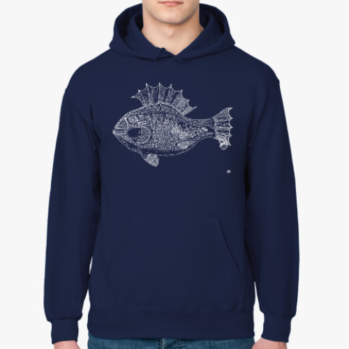 Толстовка худи Punk Fish