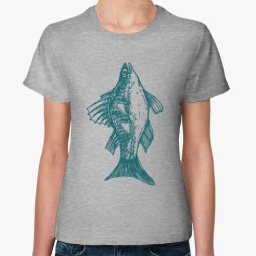 Женская футболка Fish