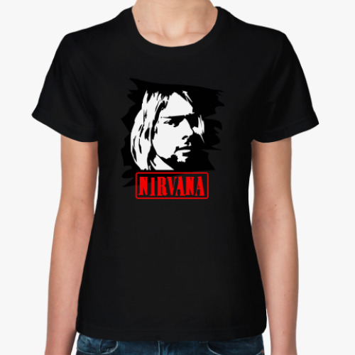 Женская футболка Nirvana (cobain)