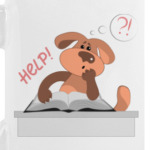 Собака грустит над книгой