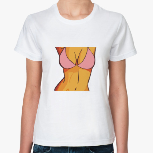 Классическая футболка Женская грудь