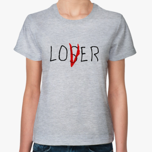 Женская футболка Loser / Lover