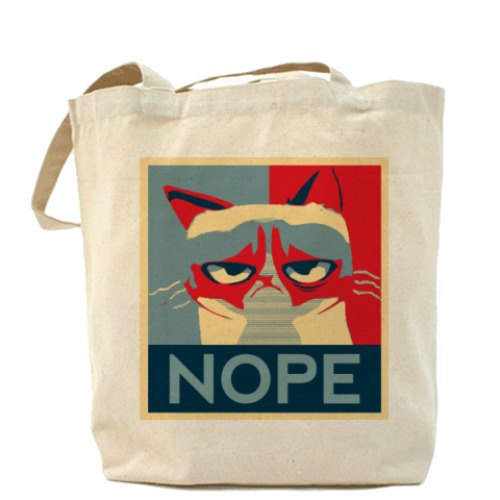 Сумка шоппер Grumpy cat - NOPE