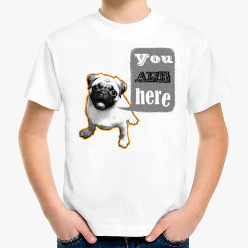 Детская футболка OVALAB - Мопс. You are here