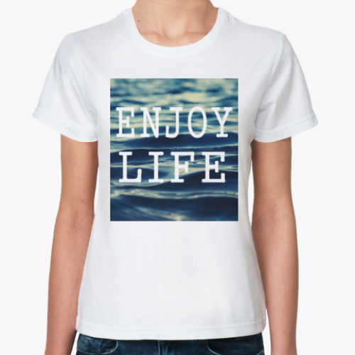 Классическая футболка Enjoy life