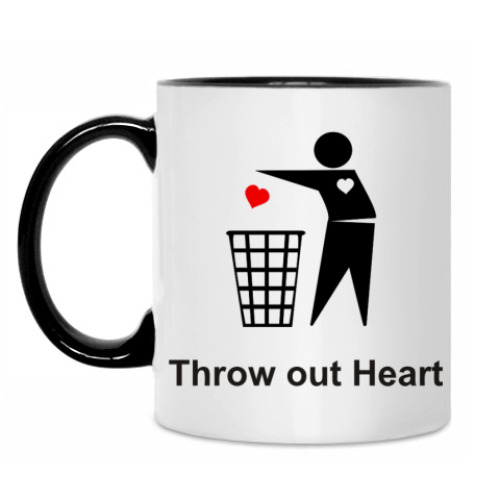 Кружка Throw out Heart