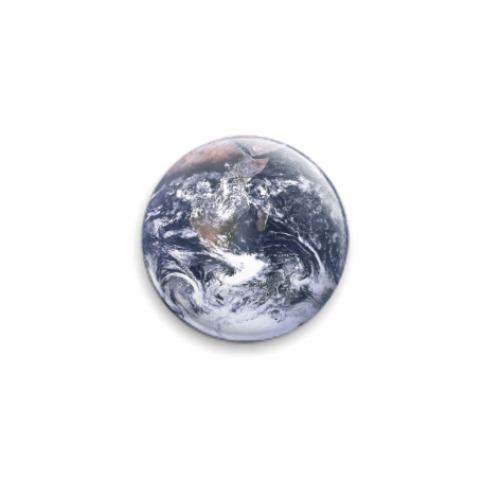 Значок 25мм Планета Земля