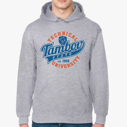 Толстовка худи Символика ТГТУ. Тамбов. (ТИХМ)