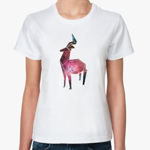Классическая футболка Космический олень