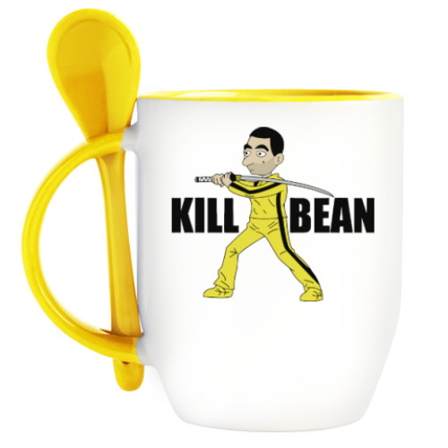 Кружка с ложкой Kill Bean