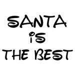 Надпись Santa is the best