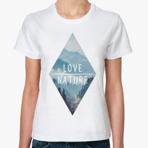 Классическая футболка Love nature