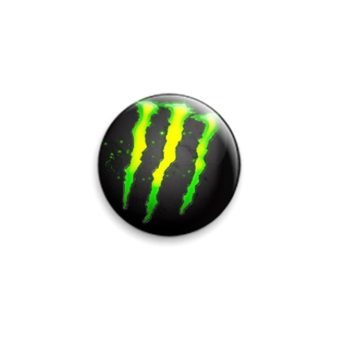 Значок 25мм  Monster energy drink