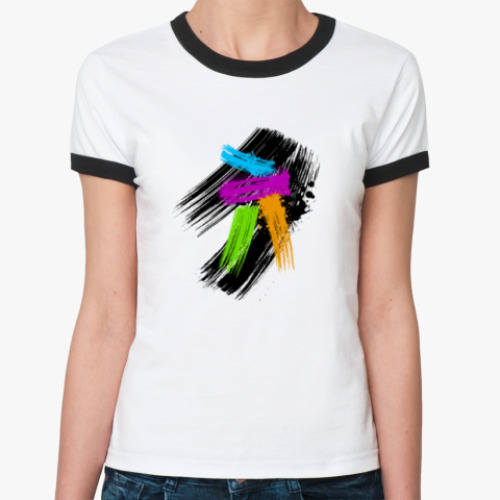 Женская футболка Ringer-T Художественная