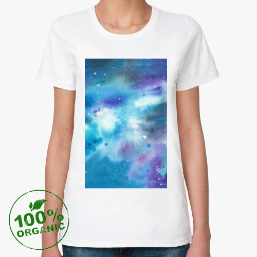 Женская футболка из органик-хлопка Космос