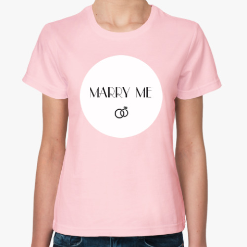 Женская футболка Marry me